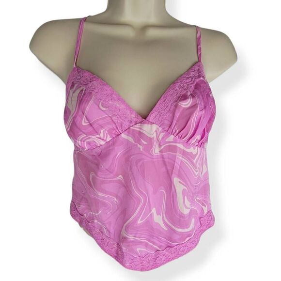 Wild Fable Pink Swirls Crop Top Large - Picture 1 of 3